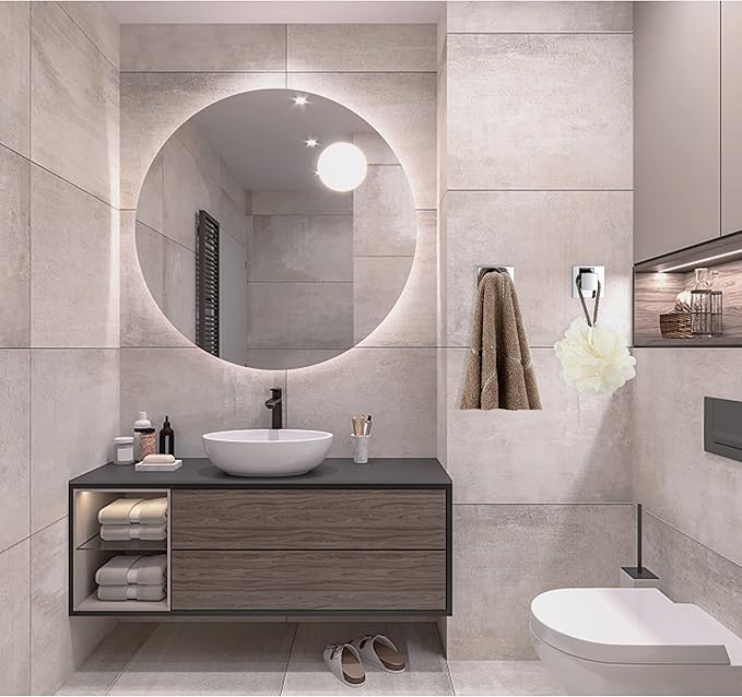 Towel Hooks for Bathrooms, Polished Chrome Towel Hook for Kitchen Bathroom - Image 2