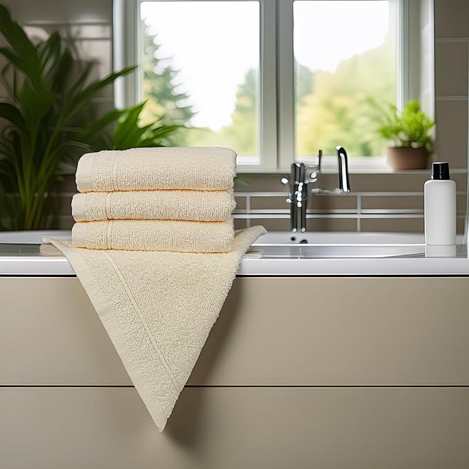 Tens Towels Pack of 12 Washcloths, 12 x 12 Inches, Lighter Weight, Quick to Dry - Image 8