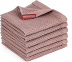 BOOMIBOO 6-Pack Kitchen Dish Cloths, 100% Cotton Waffle Weave, Ultra Soft by BOOMIBOO