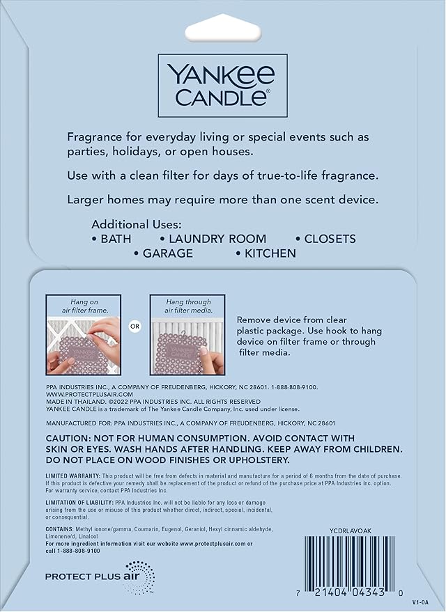 Yankee Candle Dried Lavender & Oak Whole Home Air Freshener - Image 3