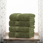 Superior Egyptian Cotton Pile Bath Towel Set of 4, Ultra Soft Luxury Towels by SUPERIOR