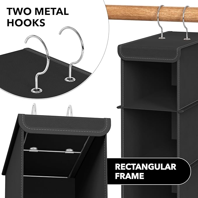 Simple Houseware 10 Shelves Closet Hanging Shoe Organizer - Image 5