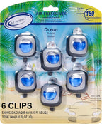 Air Jungles Ocean Scent Car Scent Car Air Freshener Vent Clip, Natural by AirJungles