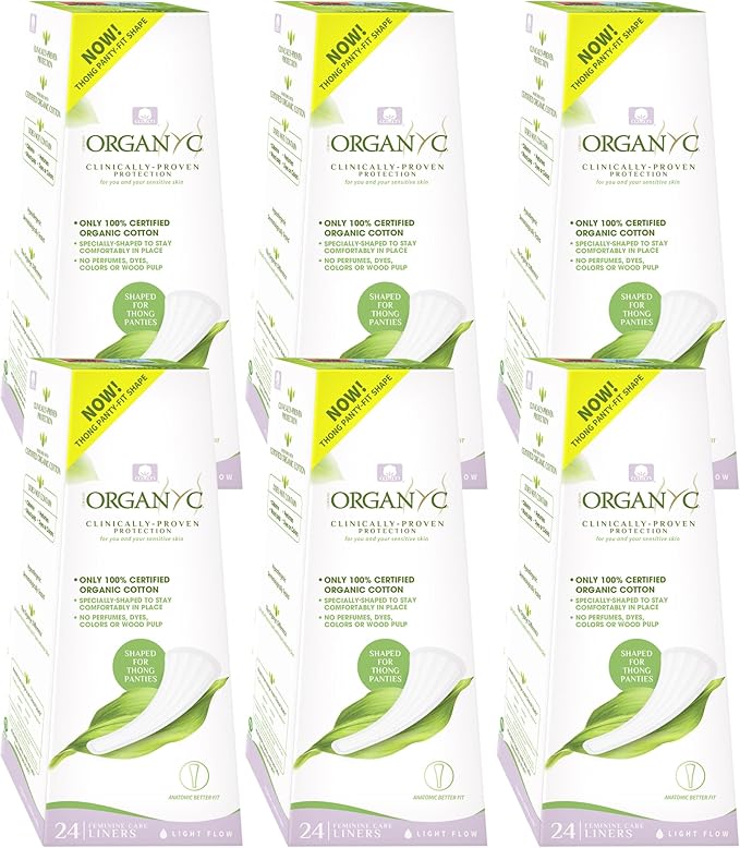Organyc 100% Certified Organic Cotton Inside and Out Foldable Tanga Thong Panty by Organyc