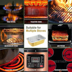 11" x 7.7" Heavy-Duty Aluminum Foil Pans - Image 4