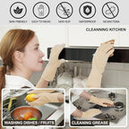 MAMISON 10 Pack Simple and Short Hands Gloves, Reusable Non-Slip Rubber Gloves - Image 4