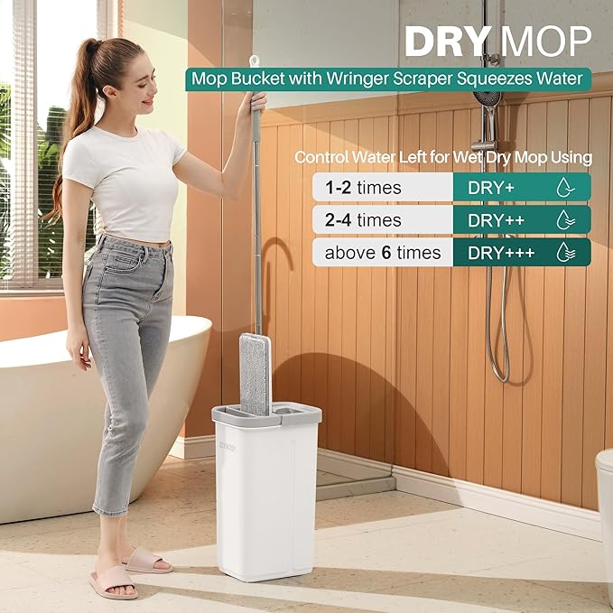 JOYMOOP White Flat Mop & Bucket - Image 2