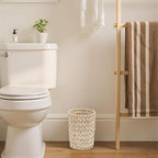 GRANNY SAYS Small Wicker Trash Can, 2 Gallon Bathroom Waste Basket, Small - Image 4