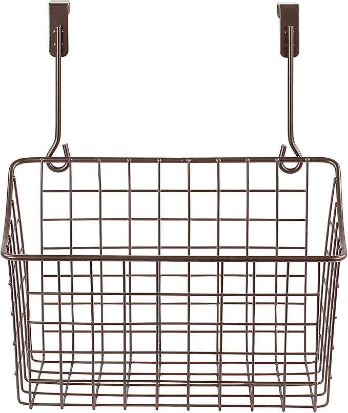 Spectrum Medium Cabinet Door Wire Basket Grid Over Cabinet Organizer Bronze - Image 3