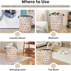 Colorful Bow Foldable Laundry Hamper - Image 4