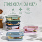 Ello Duraglass Refresh 3.4 Cup Divided Meal Prep Set 10Pc, 5 Pack, 2 - Image 2
