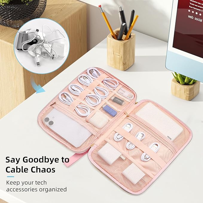 Electronics Organizer Travel Case, Charger Bag Cord Organizer Travel, - Image 5