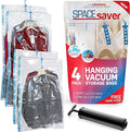 4 Pack Hanging Vacuum Storage Bags by Spacesaver