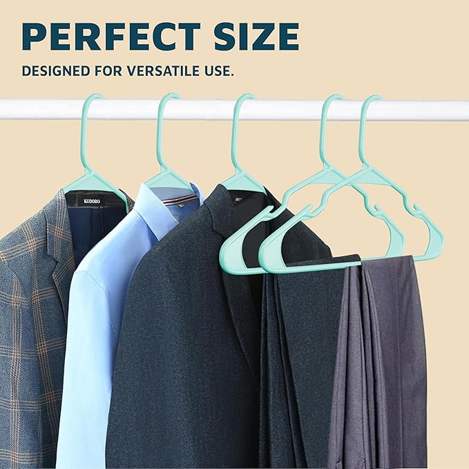 Lifemaster Plastic Clothes Hangers – Heavy Duty Hanger Set, - Image 10