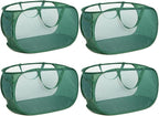 4 Pack Collapsible Laundry Baskets, Foldable Laundry Basket by Bemkoo