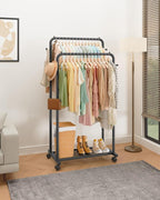 Clothes Rack - Double Rods Clothing Rack - Image 9