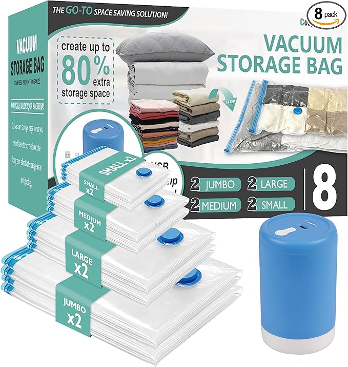 Cozy Essential Travel Vacuum Storage Bags by CozyEssential