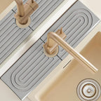Diatomite Kitchen Sink Water Splash Guard, Modern Stylish Faucet Handle Drip by LushSpring