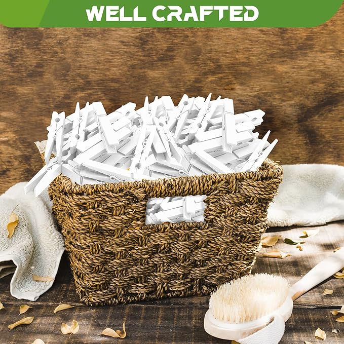 100 Pack Clothes Pins Wooden, Clothing Pins Clips - Image 6