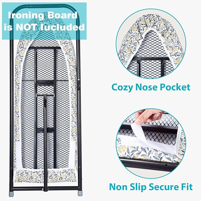 Seiritex Over The Door Ironing Board Cover 13 x 37 inch, Small Ironing Board - Image 3