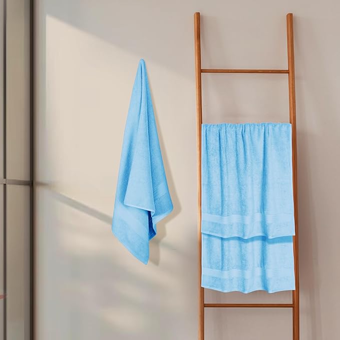 GLAMBURG Premium Cotton 4 Pack Bath Towel Set - Image 4