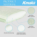 KMAKII Bamboo Kitchen Sponges Dish Sponge Super Absorbent Natural Dish Sponges - Image 3