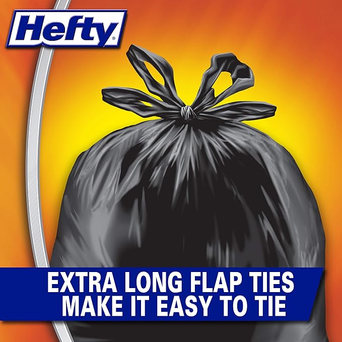Hefty Load & Carry Heavy Duty Contractor Large Trash Bags, 42 Gallon - Image 4