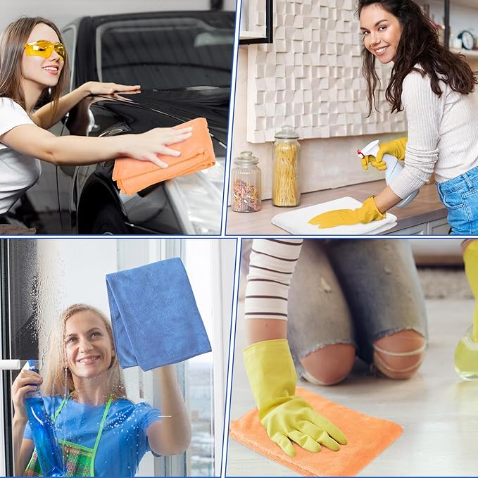 10 Pcs Extra Large Microfiber Cleaning Cloth 30" x 20" Large Floor Microfiber - Image 6