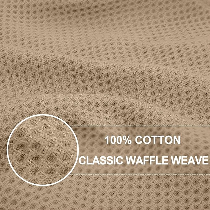 Homaxy 100% Cotton Waffle Weave Kitchen Dish Towels, Ultra Soft Absorbent Quick - Image 2