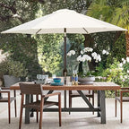 Blissun 7.5 ft Patio Umbrella, Yard Umbrella, Outdoor Market Umbrella with Push Button Tilt Crank (Creamy White) - Image 6