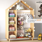Sonyabecca 3-Tier Hanging Closet Organizer, Foldable Cabinet Wire Storage - Image 5