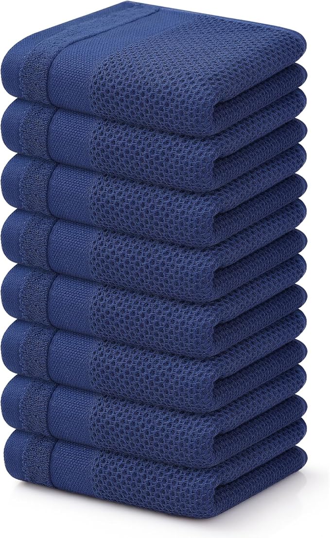 Homaxy 100% Cotton Waffle Weave Kitchen Towels, 13 x 28 Inches Super Absorbent by Homaxy