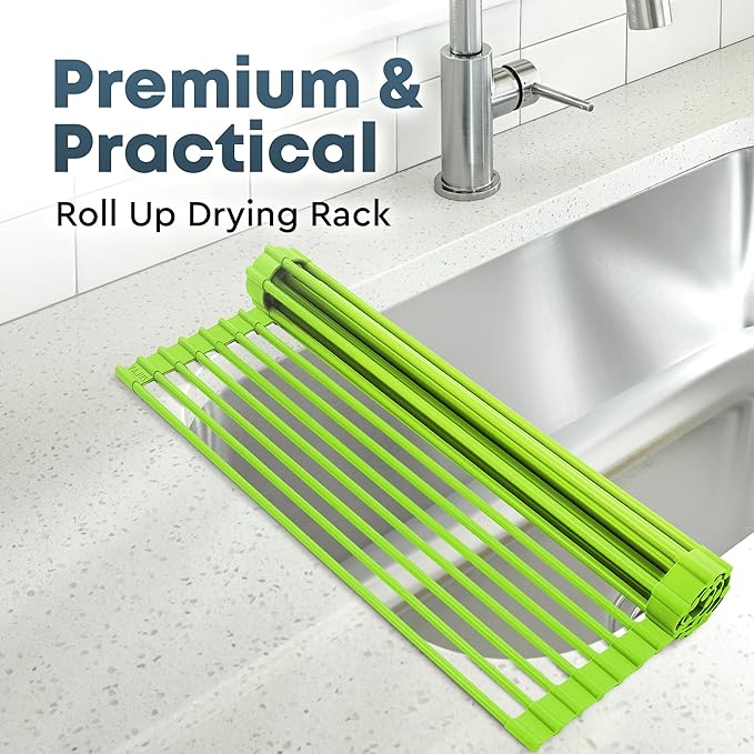 Zulay Kitchen Large Roll Up Dish Drying Rack - Image 2