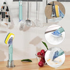 Dish Brush with Soap Dispenser Storage Set with 2 PCS Brush Refills & Holder - Image 7