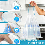 Charmount Small Trash Bags 4 Gallon-1000 Count Drawstring Mini Garbage Bags - Image 3