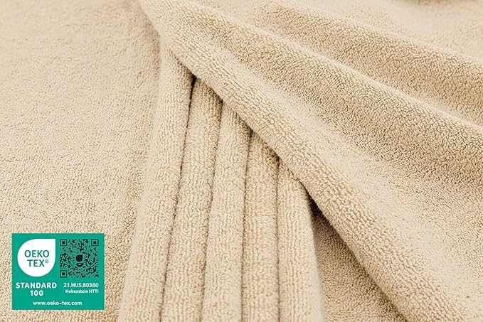 American Soft Linen 100% Cotton 600 GSM Turkish 40x80 Oversized Bath Towel Sheet - Image 2