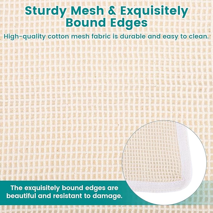 4Pcs Durable Cotton Mesh Laundry Bags - Image 4