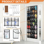 40-Pocket Over the Door Shoe Organizer - Image 4