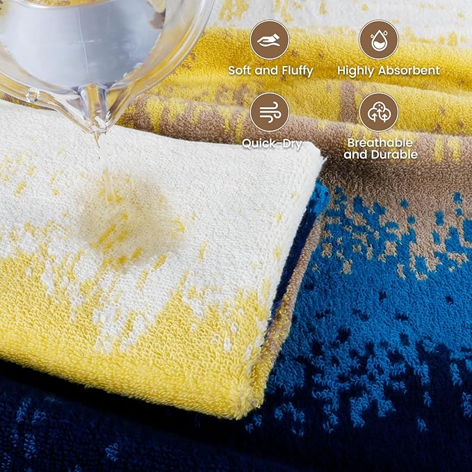 SEMAXE 4-Pack Luxury Bath Towels - Image 5