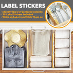 SpaceAid 4“ High Bamboo Deep Drawer Dividers - Image 4