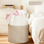 Tall Laundry Basket with Handles, 100L Portable Dirty Clothes Hamper, Boho - Image 5