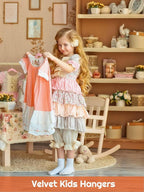HOUSE DAY 14 Inch Kids Velvet Hangers 50 Pack, Durable Big Kids Hangers - Image 2