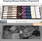 Joyoldelf Sock Drawer Organizer Divider 4 Packs Underwear Organizer, 2 x 24 - Image 5