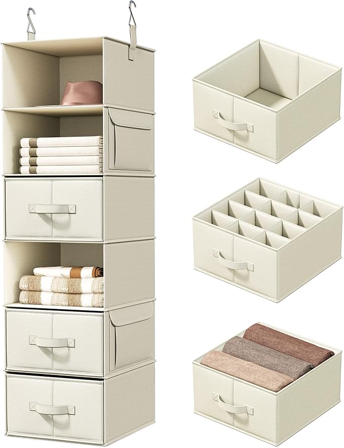 Vailando 6-Shelf Hanging Closet Organizer by Vailando