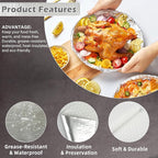 100 Pack Premium Insulated Foil Sandwich Wrap Sheets, Food Wrapping, - Image 3