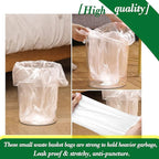Hommaly 2 Gallon120 pcs Small Clear Trash Bags, Strong 1.8 Gallon Garbage Bags - Image 5