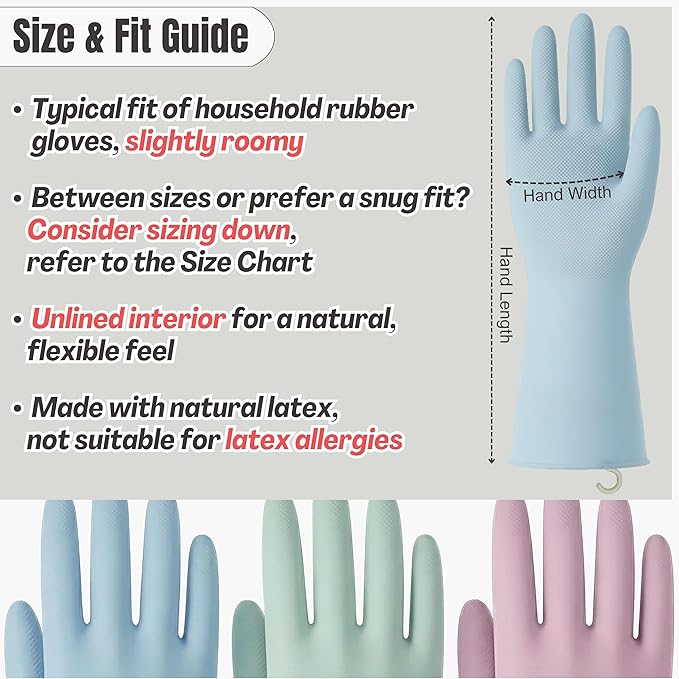 IMARU 3 Pairs Dishwashing Gloves - Image 7