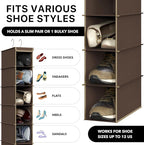 Simple Houseware 10 Shelves Hanging Shoes Organizer Holder - Image 4
