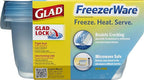 Gladware Freezerware Food Storage Containers, Large Rectangle Holds 64 Ounces - Image 2