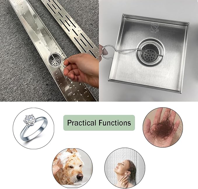 Neodrain Shower Drain Hair Catcher Hair and Debris Strainer only - Image 4